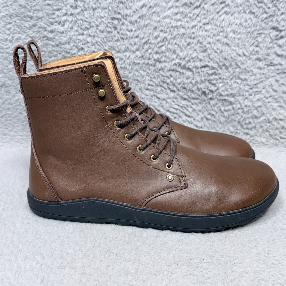 Xero Breckenridge Womens Size 9.5 Barefoot Boots Brown Leather Minimalist